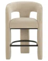 Tov Furniture Malone Performance Chenille Counter Stool In Neutral