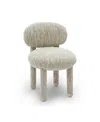 Tov Furniture Manu Performance Fabric Side Chair In Neutral