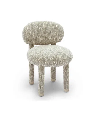 Tov Furniture Manu Performance Fabric Side Chair In Neutral