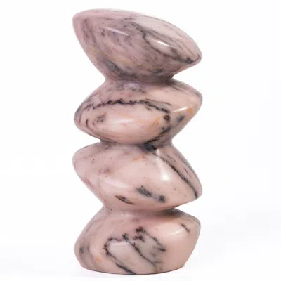 Tov Furniture Marble Pink Green Cairn Object