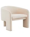 Tov Furniture Marla Velvet Accent Chair In Peach