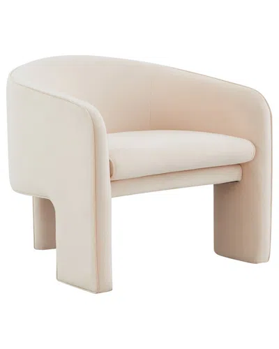 Tov Furniture Marla Velvet Accent Chair In Peach