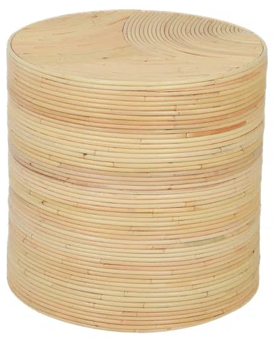 Tov Furniture Matea Rattan Arch Side Table In Brown