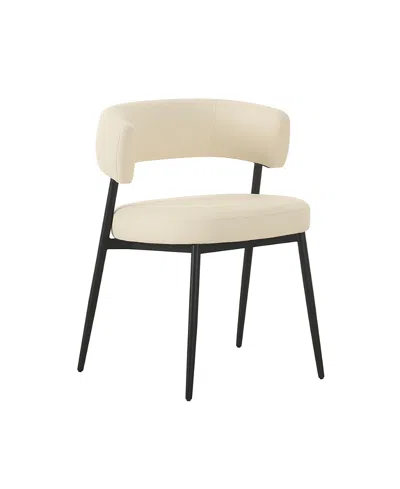 Tov Furniture Maxine Performance Faux Leather Dining Chair In Neutral