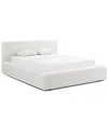 Tov Furniture Meena Upcycled Linen Storage Queen Bed