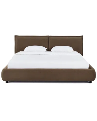 Tov Furniture Mel Faux Mohair Bed In Brown