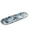 Tov Furniture Mera Long Resin Serving Platter In Blue