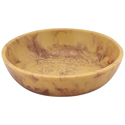 Tov Furniture Mera Mustard Yellow Resin Serving Bowl