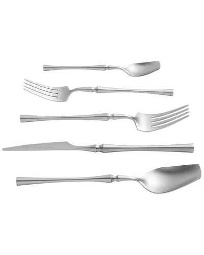 Tov Furniture Millie Brushed Silver Stainless Steel 20pc Flatware Set