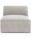 Tov Furniture Mindy Chenille Basketweave Armless Chair