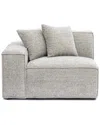 Tov Furniture Mindy Chenille Basketweave Laf Corner Chair