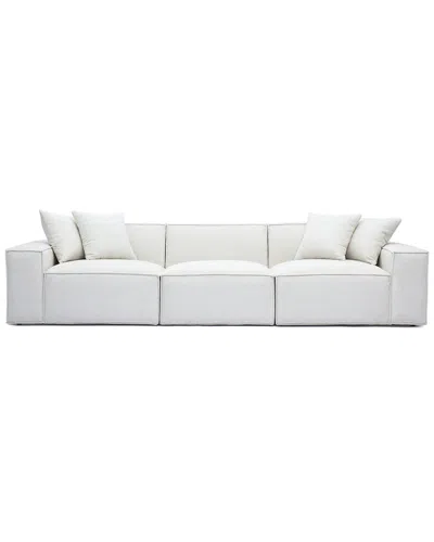 TOV FURNITURE TOV FURNITURE MINDY CHENILLE BASKETWEAVE MODULAR SOFA