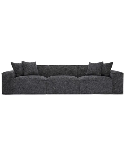 TOV FURNITURE TOV FURNITURE MINDY CHENILLE BASKETWEAVE MODULAR SOFA