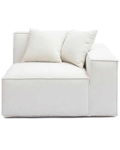 TOV FURNITURE TOV FURNITURE MINDY CHENILLE BASKETWEAVE RAF CORNER CHAIR