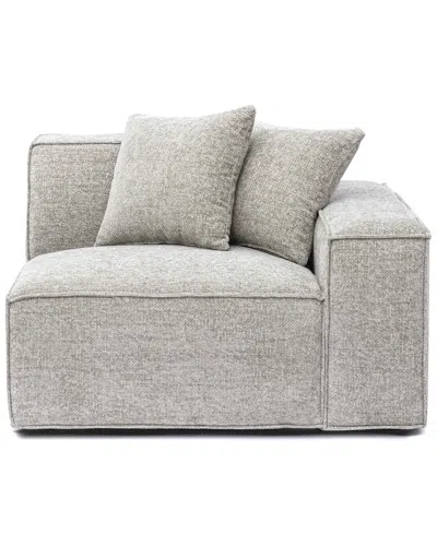 Tov Furniture Mindy Chenille Basketweave Raf Corner Chair