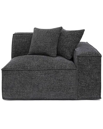TOV FURNITURE TOV FURNITURE MINDY CHENILLE BASKETWEAVE RAF CORNER CHAIR