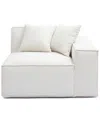 Tov Furniture Mindy Chenille Basketweave Laf Corner Chair