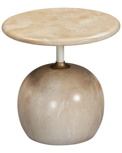 Tov Furniture Mire Faux Marble Side Table In Pink