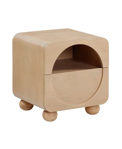Tov Furniture Moonrise Ash 1-drawer Nightstand In Brown