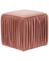 Tov Morgan Mauve Pleated Ottoman In Mauve