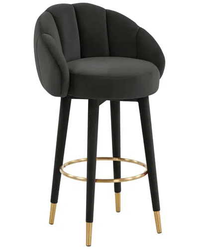 Tov Furniture Myla Swivel Bar Stool In Black