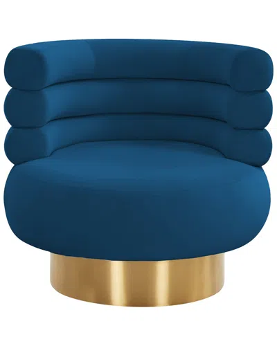 Tov Naomi Navy Velvet Swivel Chair
