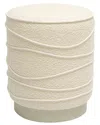 Tov Furniture Nero Boucle Ottoman