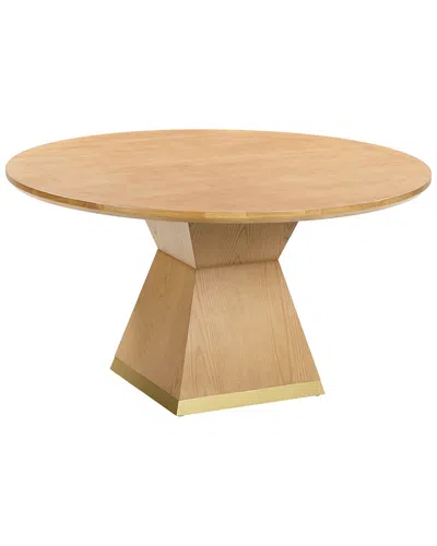 Tov Furniture Nolan Natural Wood Dining Table In Yellow