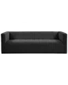 Tov Norah Black Velvet Sofa In Black