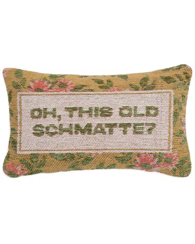 Tov Furniture Oh, This Old Schmatte Jacquard Cotton Pillow