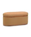 Tov Furniture Olivier Boucle Oval Storage Ottoman
