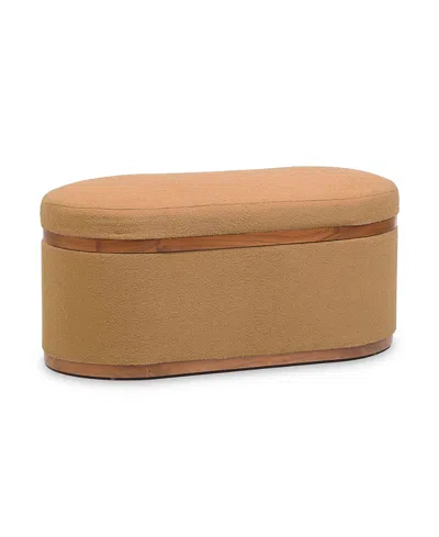 TOV FURNITURE OLIVIER OVAL STORAGE OTTOMAN