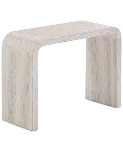 Tov Furniture Opus Cream Capiz Shell Console Table In Neutral