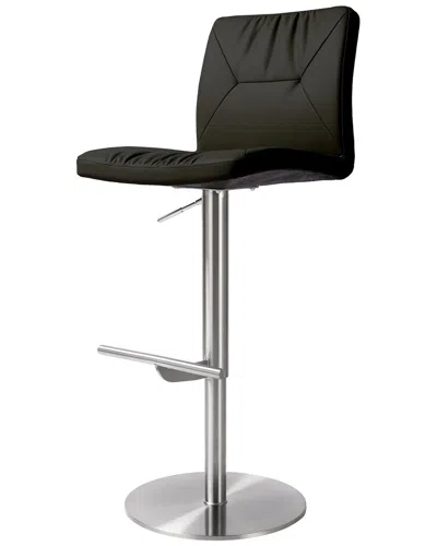 Tov Paddy Black Vegan Leather On Silver Adjustable Sto