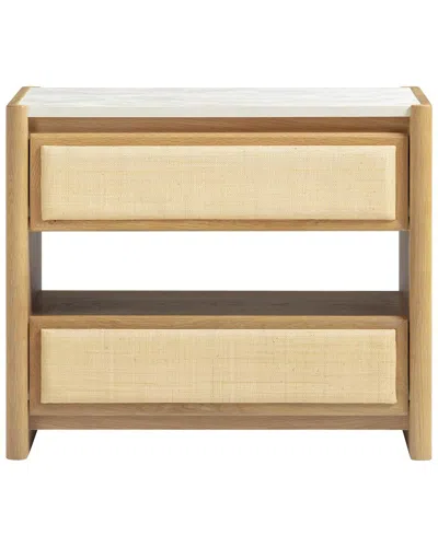 Tov Furniture Paige Natural Oak 2-drawer Nightstand In Brown