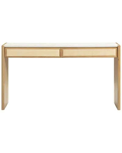 Tov Furniture Paige Natural Oak Console/desk In Brown