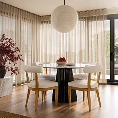 Tov Furniture Palla Boucle Dining Chair In Cream