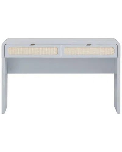Tov Furniture Patty Rattan Console Desk In Neutral