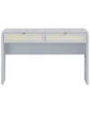 Tov Furniture Patty Rattan Console Desk In Blue