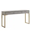 Tov Furniture Pesce Shagreen Console Table In Gray