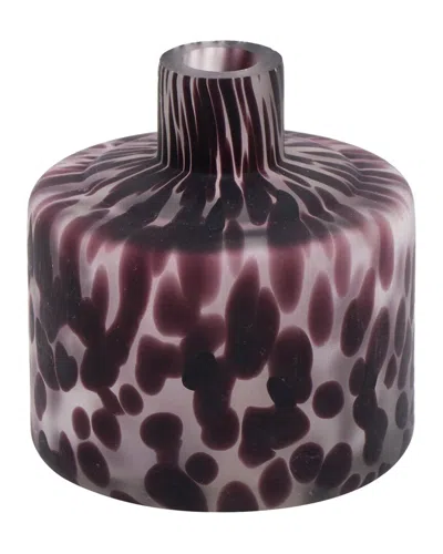 Tov Furniture Pickle Glass Novelty Vase In Purple