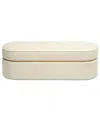 Tov Furniture Pomp Velvet Bench In Neutral