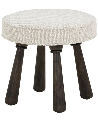 Tov Furniture Pookie Boucle Stool In White