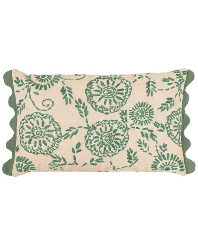 TOV FURNITURE TOV FURNITURE PORTIA EMBROIDERED COTTON FLEX 20IN ACCENT PILLOW