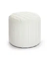 Tov Furniture Pouch Chenille Ottoman