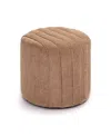 Tov Furniture Pouch Chenille Ottoman