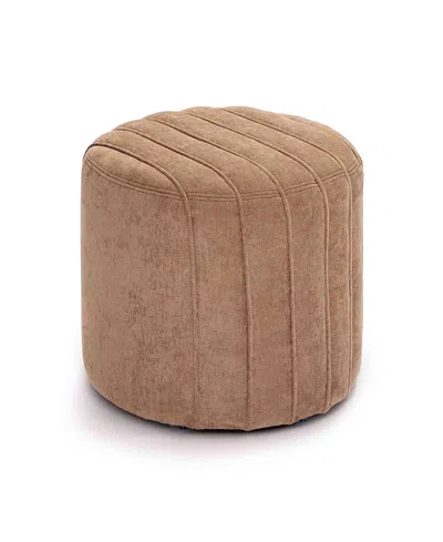 Tov Furniture Pouch Chenille Ottoman