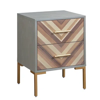 Tov Furniture Quinn Side Table In Grey In Gray
