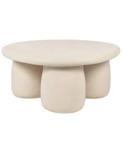 Tov Furniture Rahul Round Coffee Table In Neutral