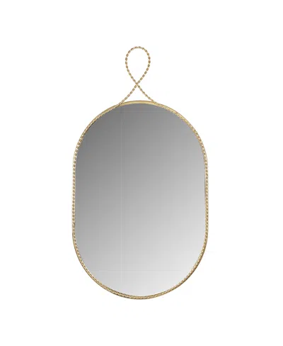 Tov Furniture Ravina Oval Wall Mirror In Gray